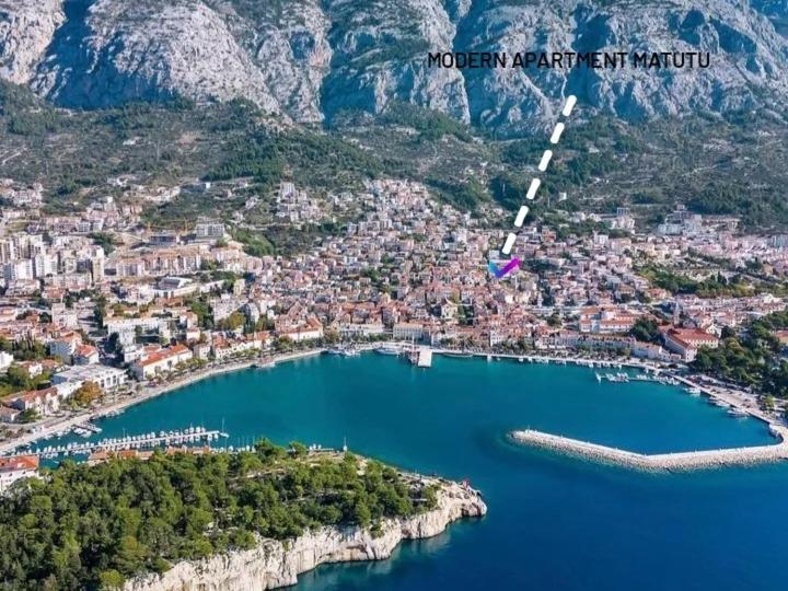 "Modern Apartment Matutu" - Parking Is In The Garage Makarska Dış mekan fotoğraf